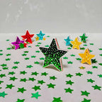 Green Star Confetti - 60g (2.11OZ) Glitter Stars Table Confetti for St. Patrick’s Day, Spring Weddings, Biodegradable Leaf Green Shimmer Décor for Crafts, Tables, Photo Backdrops