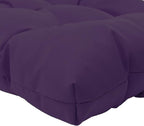 QILLOWAY Outdoor Chair Cushion for Patio Furniture, Waterproof Patio Cushions Set of 4 with Ties, Fade Resistant Replacement Pads for Outdoor Rocking Chairs,Purple