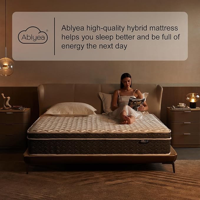 King Size Mattress 14 Inch Mattress King Size - Memory Foam & Individually Pocket Coils Springs | Pressure Relief | Motion Isolation, Edge Support | CertiPUR-US Certified | Medium Firm