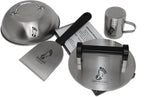 The Sasquash - Bigfoot Burger Smasher - Professional Grade Burger Press - Monster 8" Wide 3+ Pound Welded Stainless Steel Smashed Burger Grill Tool, Blackstone Griddle Steak Weight and Flat Top Press
