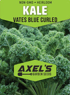 Kale Seeds for Planting - Plant & Grow Heirloom Kale Varieties Home Outdoor Garden – Easy Grow Planting Packet Instructions Included, Great Gardening Gift – 2 Packets of Each Variety