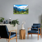 SKASNFAI Glacier National Park Wall Art Lake Mountains Pictures Framed Canvas Prints Artwork for Living room Bedroom Office Ready to Hang (20x30 inch)
