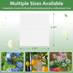 4PCS Netting for Garden Protection, BlueberryBush Netting Cover Insect Bird Barrier Mesh, TomatoProtective Cover with Drawstring Garden MeshNetting for Vegetables, Fruits, Trees, 2.7Ft x3.3Ft