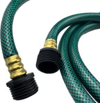 PVC Garden Hose 1/2 Inch, Flexible Water Hose with Male and Female Fittings, No Leaking, Heavy Duty, for Household, Outdoors, Lawns, Patio (3 FT, Green, Plastic Fittings)