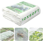 10 X 60FT Garden Mesh Netting Ultra Fine Mesh Netting Pest Barrier, Insect Bug Bird Netting for Vegetables Fruit Flower Garden Protection, Thickened 60 Mesh Row Covers Fabric Screen from Birds Bugs