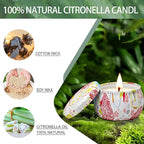 Citronella Candles Outdoor, 12Pack 52.8oz Natural Soy Wax Scented Citronella Candle Set up to 360 Hours Burning, Fresh Citronella Oil Infused for Indoor Outdoor, Camping, Garden, Patio, Yard, Balcony