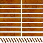 Cor-Ten Steel Landscape Edging with Rust Patina Finish, Pre-Rusted Cor-Ten Steel Landscape Edging, 42 inch Strips, 6 inch Depth (16 Pack)