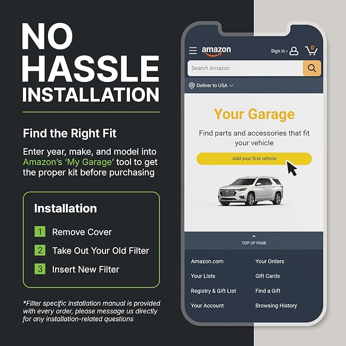 Spearhead OEM+ Particulate Breathe Easy Cabin Filter | Fits 2016-2020 Sorento Like OEM | Provides Max Airflow & Enhanced Performance (BE-161P)
