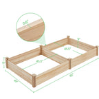 Yaheetech Wooden Raised Garden Bed Outdoor Planter Box, Wood