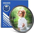 NEEWER 82mm Black Diffusion 1/4 Filter Dreamy Soft Cinematic Effect Filter Ultra Slim Water Repellent Scratch Resistant Optical Glass Multiple Nano Coatings for Video/Vlog/Portrait Photography