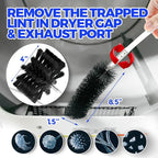 Holikme 50Feet Dryer Vent Cleaner Kit - Flexible Lint Brush with Drill Attachment, Extends up to 50Feet for Fireplace Chimney & Dryer Vent Cleaning,Use with or Without a Power Drill