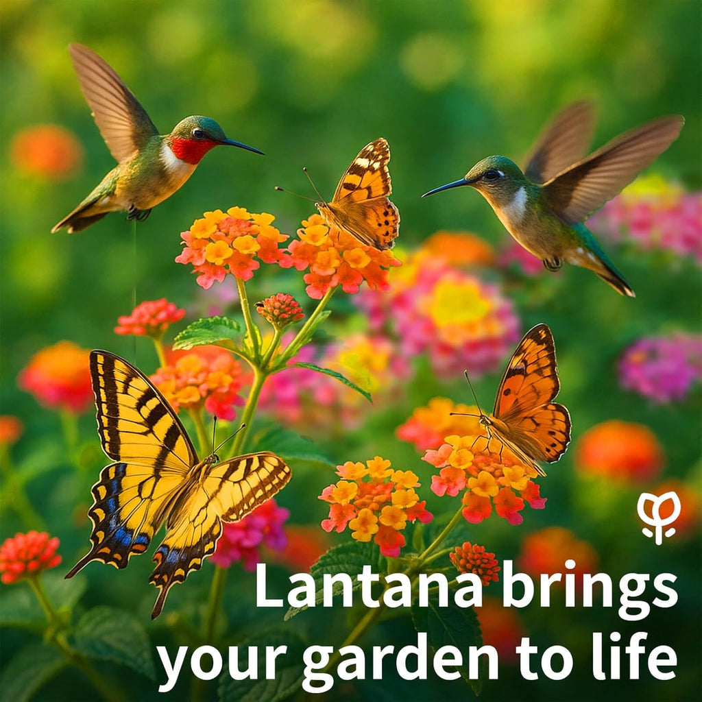 600 Lantana Flower Seeds – Colorful Perennial Seeds | Drought-Tolerant, Easy to Grow & Long-Blooming | Attracts Butterflies & Hummingbirds (600 Lantana Flower Seeds)