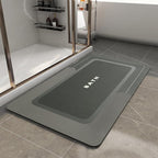Bath Mat-Bathroom Mat Rug Non Slip Super Absorbent Stain Resistant Quick Dry Thin Bathroom Rug-Bath Mats for Bathroom Floor Bathtub Vanity-Bathmat Bath Rug Easy Care-24"x35",Darkgrey