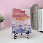 4PCS Premium Black Iron Plate Stands for Display 6 Inch, Decorative Solid Metal Plate Holders for Displaying, Mini Easel, Frame, Book, Card, Plaque, Bowl, Picture Stands for Display