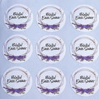 Custom Stickers for Weddings, Birthdays & Businesses - Personalized Labels with Your Logo - Waterproof, Fade and Heat Resistant - Pack of 100-1000 (Wreath U, 4 Inch)