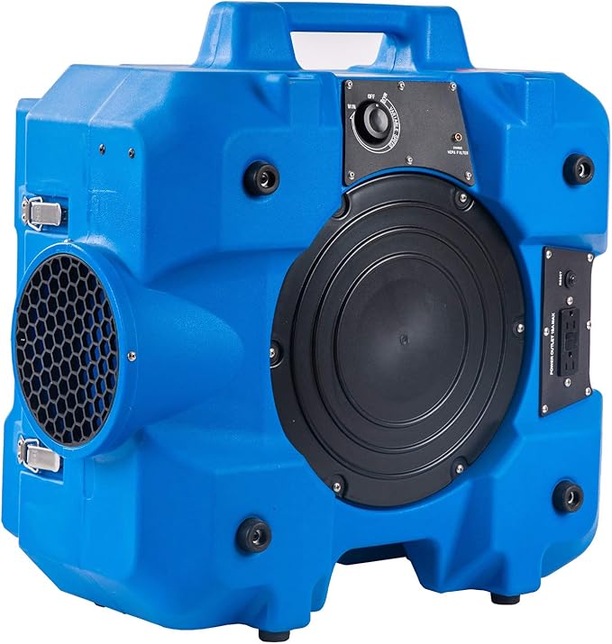 MOUNTO HEPA500 Commercial 500cfm Air Purifier Hepa Air Scrubber Negative Air Machine Roto-Molded (Blue)