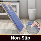 Yimobra Memory Foam Toilet Bath Mat U-Shaped, Soft and Comfortable, Super Water Absorption, Non-Slip, Thick, Machine Wash and Easier to Dry for Bathroom Commode Contour Rug, 24 X 20 Inches, Navy Blue