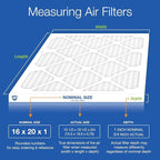 Nordic Pure 16x20x1 (Actual Size: 15 1/2 x 19 1/2 x 3/4) Pleated Air Filters MERV 14 Plus Carbon 2 Pack