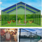Upgraded Plastic Chicken Wire Fence Mesh 0.7in Poultry Animal Barrier Fence Garden Netting for Farm Poultry Chicken Netting Width 3.3ft(Size:33'L x 3.3'W Roll,Color:Black)