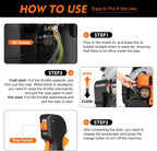 63CC Backpack Gas Powered Leaf Blower, Commercial 2.7kW 850CFM 4.3HP 2-Stroke Powerful Lightweight Gasoline Grass Lawn Blower with Harness Air-Cooled & 1.8L Fuel Tank for Yard Lawn Care, Snow Removal