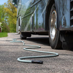 Flexzilla Colors Garden Hose 5/8 in. x 50 ft., Lightweight All-Weather Water Hose, Durable and Flexible, Leak-Free Connections, Slate Gray