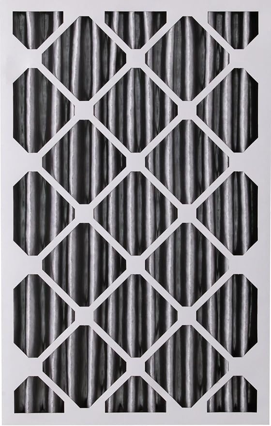 Nordic Pure 20x25x4 (Actual Size: 19 1/2 x 24 1/2 x 3 5/8) Pleated Air Filter MERV 12 Pleated + Carbon 6 Pack