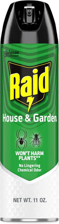 Raid House and Garden Insect Killer, Kills Ants, Roaches, Spiders and Flies on Contact, 11oz