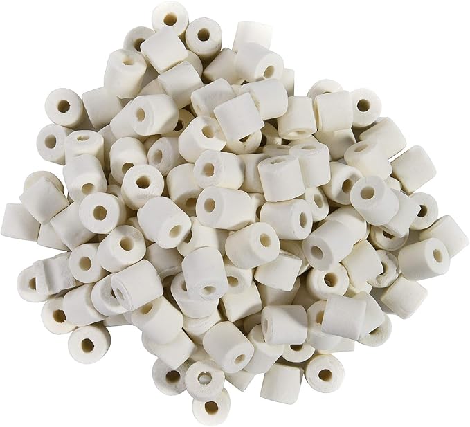 JIHAQUA Aquarium Bio Ceramic Rings 6 lbs Filter Media for Pond Fish Tank Canister Filter