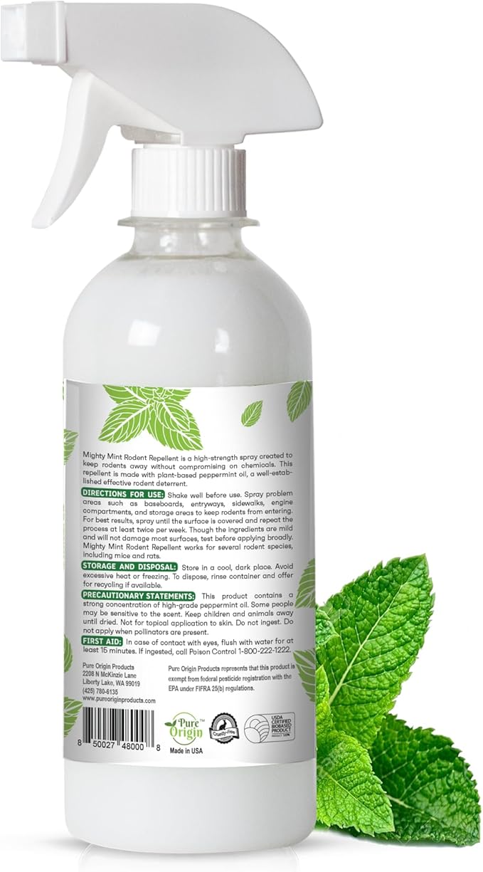 8oz Peppermint Oil Rodent Repellent Spray (2)