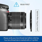 49-67mm Step-Up Ring Adapter, 49mm to 67mm Step Up Filter Ring for 49mm Lens Mount 67mm for DSLR Lenses and ND UV CPL IR Filters （49-67mm）