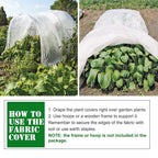 Valibe Plant Covers Freeze Protection 10 ft x 30 ft Floating Row Cover 0.9oz/yd² Garden Fabric Plant Cover for Winter Frost/Sun Pest Protection (10FT X 30FT)