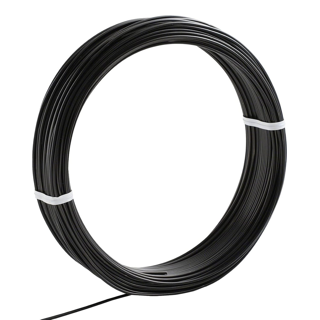 Wazakura 150 gr Black Anodized Aluminum Bonsai Training Wire Made in Japan (1.5 mm, Black)