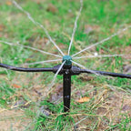 Drip Irrigation Emitters for 1/4" Tubing,Adjustable 360 Degree Automatic Irrigation Dripper on 6.5" Arrow Stake for Garden Irrigation System(30Pcs Irrigation Drippers)