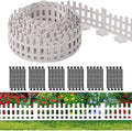Garden Edging 33FT, Landscape Edging Borders [Extra Tall 4.9IN ] Flexible Lawn Edging Kit with 60pcs Stakes,Mini Plastic Fence for Tree Flowerbeds Grass Yard -White-2