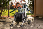 Gorilla GRS-200H Aluminum Garden Hose Reel, 200 Ft, No-Leak Brass Fittings