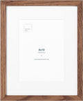 Opposite Wal - 8x10 in - Dark Solid Oak Wood Picture Frames with Mat - Wall Hanging & Tabletop Photo Frame - Pictures Display 5x7 with Mat, 8x10 without - Office, Gallery & Home Decor