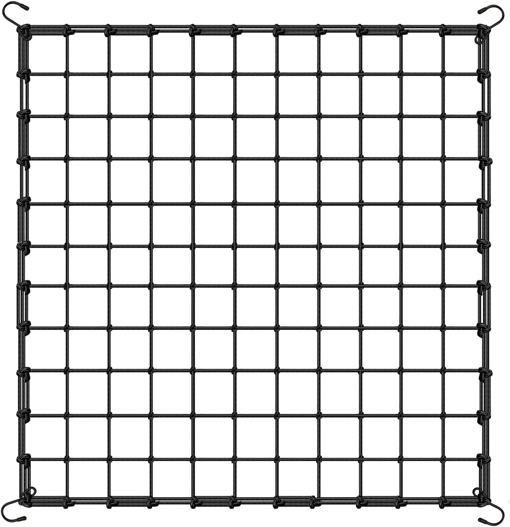 2 Pack 4x4 Trellis Netting for 4x4/8x4 Grow Tent, Heavy Duty Elastic Scrog Net with Hooks for Indoor Plant Growing Tents, Flexible Trellis Net Support for Hydroponics,Outdoor Climbing Plant