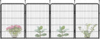 FXW Garden Fence Outdoor for The Yard – 40in(H) x 9.1ft(L) Heavy Duty Metal Animal Barrier for Dog and Rabbit, Decorative Dog Fence, 4 Panels, Black