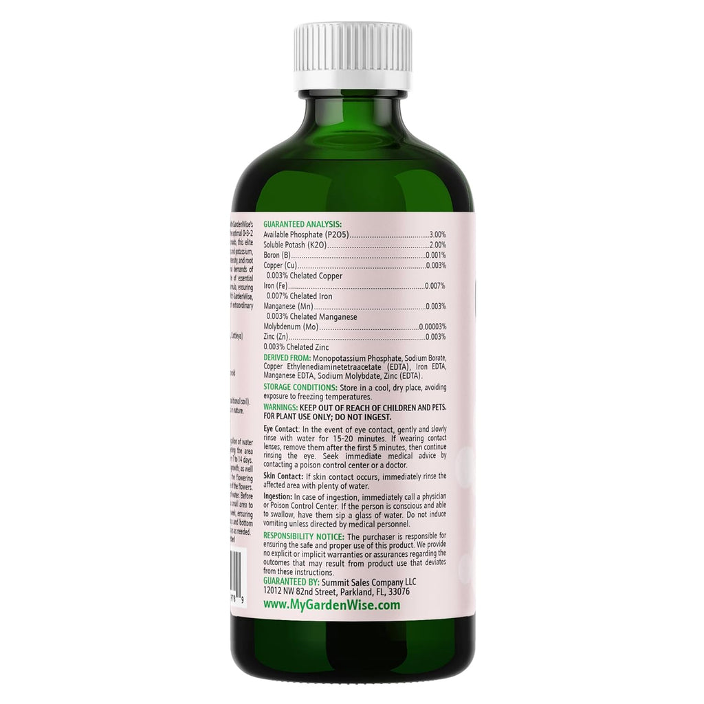 0-3-2 Giant Bloom: Orchid Bloom Enhancer - Orchid Bloom Booster - Orchid Food Fertilizer Concentrate - Chelated Nutrients for Healthy Flower & Reblooms (16 OZ)
