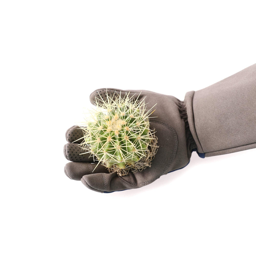 COOLJOB Thorn Proof Rose Pruning Garden Gloves for Men, Long Sleeve Padded Yard Work for Bush, Blackberry, Cactus, Heavy Duty/Puncture Resistant/Machine Washable, Large, Navy