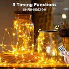 btfarm Fairy Lights Plug in with Remote, 165FT 500 LED Outdoor Twinkle Lights Waterproof with Timer, 8 Modes Indoor String Lights for Bedroom Patio Garden Wedding Christmas Decoration, Warm White