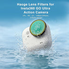 Haoge Filter Set for Insta360 GO Ultra,Includes CPL, Black Diffusion 1/4, ND8,and Screen Protector, GO Ultra Accessories, HD Optical Glass/Multi-Coated