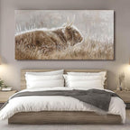 VAYIMDH Country Pictures Wall Decor Cow Canvas Wall Art Contemporary Wall Picture 29"x58" Large Artwork for Living Room Office Decorations