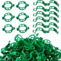 CACERIAWM Plant Support Clips, 100 Pcs Tomato Clips, Plastic Trellis Clips, Grape Vine Tomato Vine Vegetables Plants Garden Support Clips to Grow Upright Makes Plants Healthier