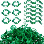 CACERIAWM Plant Support Clips, 100 Pcs Tomato Clips, Plastic Trellis Clips, Grape Vine Tomato Vine Vegetables Plants Garden Support Clips to Grow Upright Makes Plants Healthier
