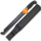 Snake Eye Machete with Heavy Duty Construction-Ergonomic Non-Slip Handle and Belt Sheath for Gardening, Land-Management, Bushcraft, Hunting and Outdoor
