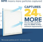 Filtrete 14x30x1 AC Furnace Air Filter, MERV 13, MPR 1900, Premium Allergen, Bacteria & Virus Filter, 3-Month Pleated 1-Inch Electrostatic Air Cleaning Filter, 2-Pack (Actual Size 13.81x29.81x0.78 in)