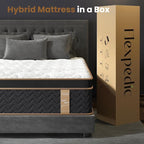 Twin Mattress 10 Inch, Cooling Hybrid Bed in a Box, Individual Pocket Springs, Motion Isolation, Targeted Hip/Shoulder/Lumbar Support, Fiberglass-Free, Ergonomic Zones, 365-Night Trial, CertiPUR-US