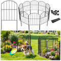 VANCASTLE Decorative Garden Fence Outdoor, 10.5ft (L) x 24in (H), 10 Panels