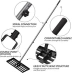 Walensee Lawn Leveling Rake, 7FT 45"x10" Levelawn Tool, Heavy Duty Effort Saving Lawn Level Tool, Steel Handle Lawn Leveler for Yard Garden Golf Course, Ease Level Soil Sand Dirt Surfaces